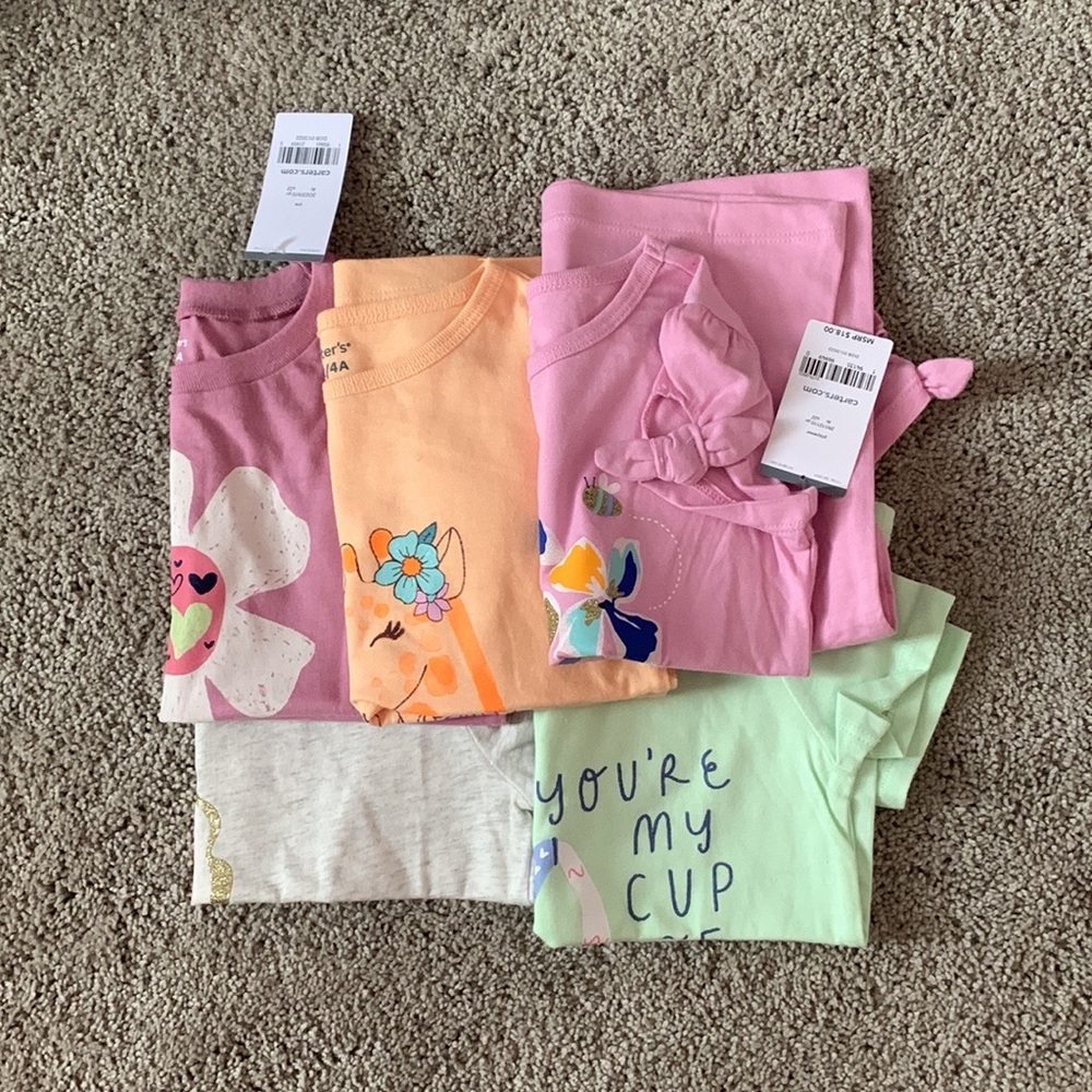 Set of 5 girls shirts